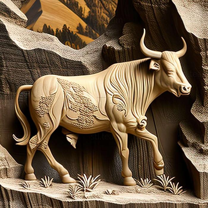 3D model Gangotri cow famous animal (STL)